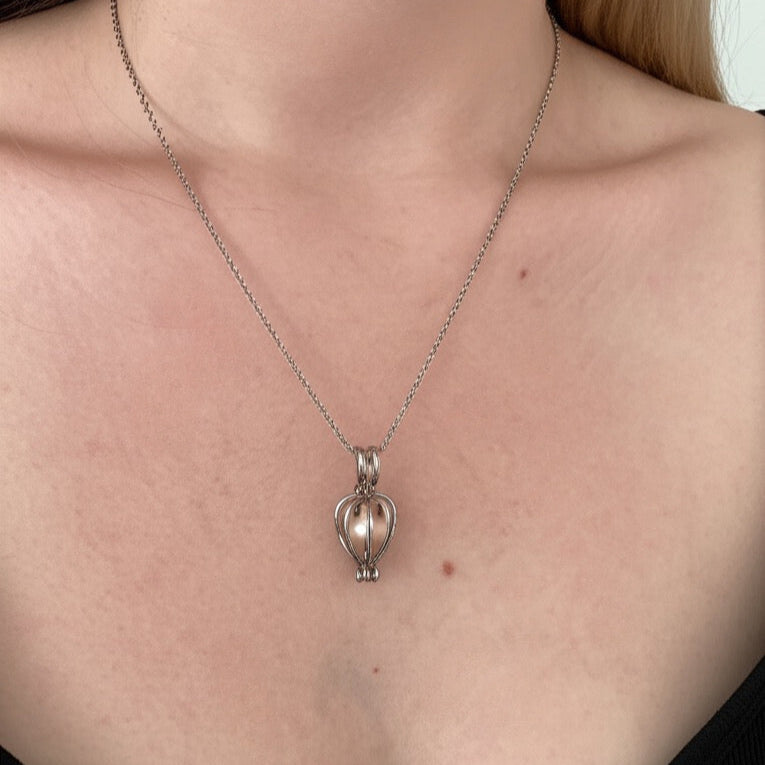 Collana Conchiglia Vera con Perla del Desiderio + Scatola Regalo Premium (Luxury Rose Edition)